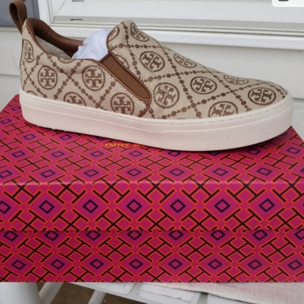 Tory Burch Monogram Slip on Sneakers